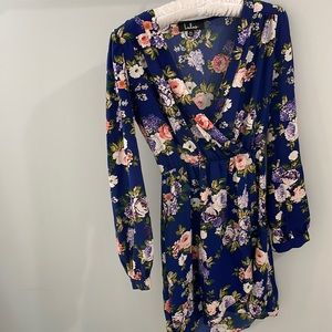 Long sleeve floral dress